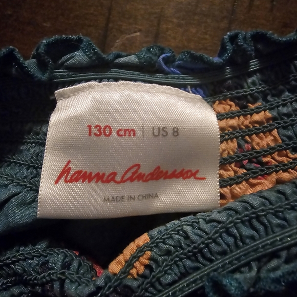 Hannah Andersson Girls Floral Dress (see size chart) US 8 - Picture 5 of 7